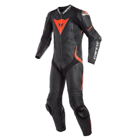 DAINESE LAGUNA SECA 4 1PC BLACK/BLACK/FLUO-RED