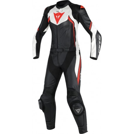 DAINESE AVRO D2 2PCS LADY BLACK/WHITE/FLUO-RED