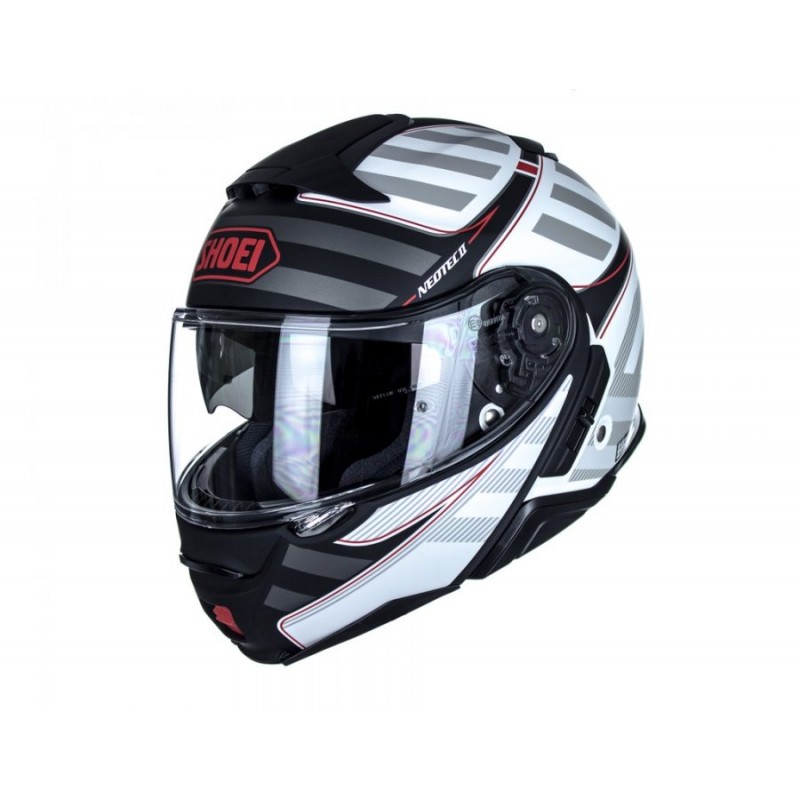 Shoei Neotec Splicer Modular Helmet Black White Vanillatech Net