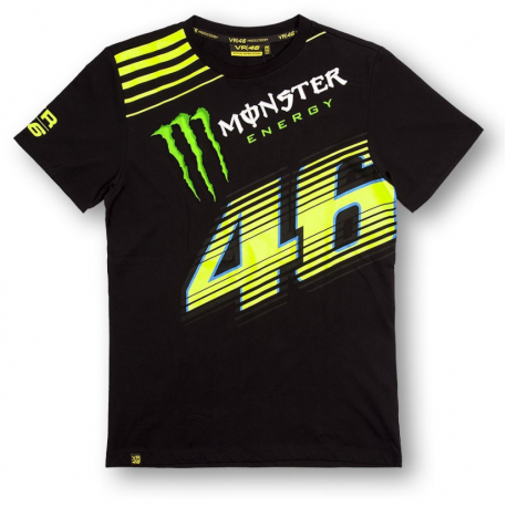 VR46 T-SHIRT MONSTER MONZA BLACK