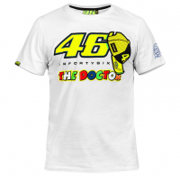 VR46 T-SHIRT THE DOCTOR WHITE