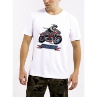 DAVCA T-SHIRT WHITE COFFIN RACER