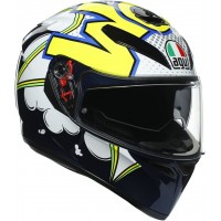 AGV K-3 SV - BUBBLE BLUE/WHITE/YELLOW FLUO