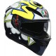 AGV K-3 SV - BUBBLE BLUE/WHITE/YELLOW FLUO