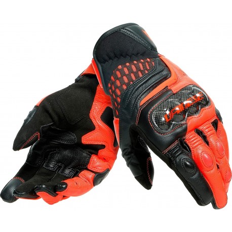 DAINESE CARBON 3 SHORT BLACK/FLUO-RED