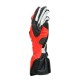 DAINESE CARBON 3 LONG GLOVES BLACK/FLUO-RED/WHITE