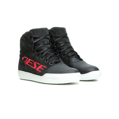 DAINESE YORK D-WP SHOES DARK CARBON/RED